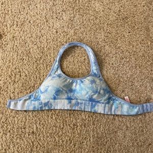 Brand pink tie dye workout top